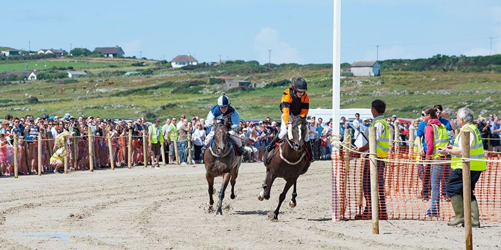 Omey Island races in August 40 mins drive