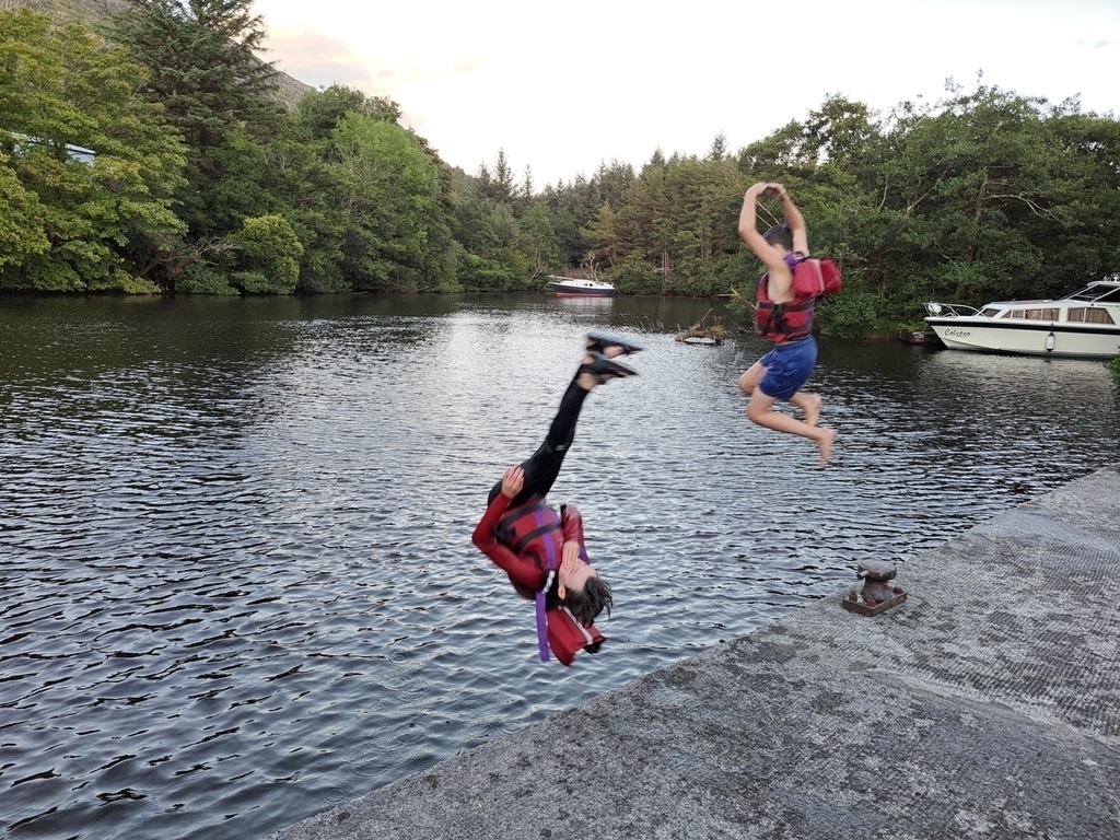 Pier jumping near home