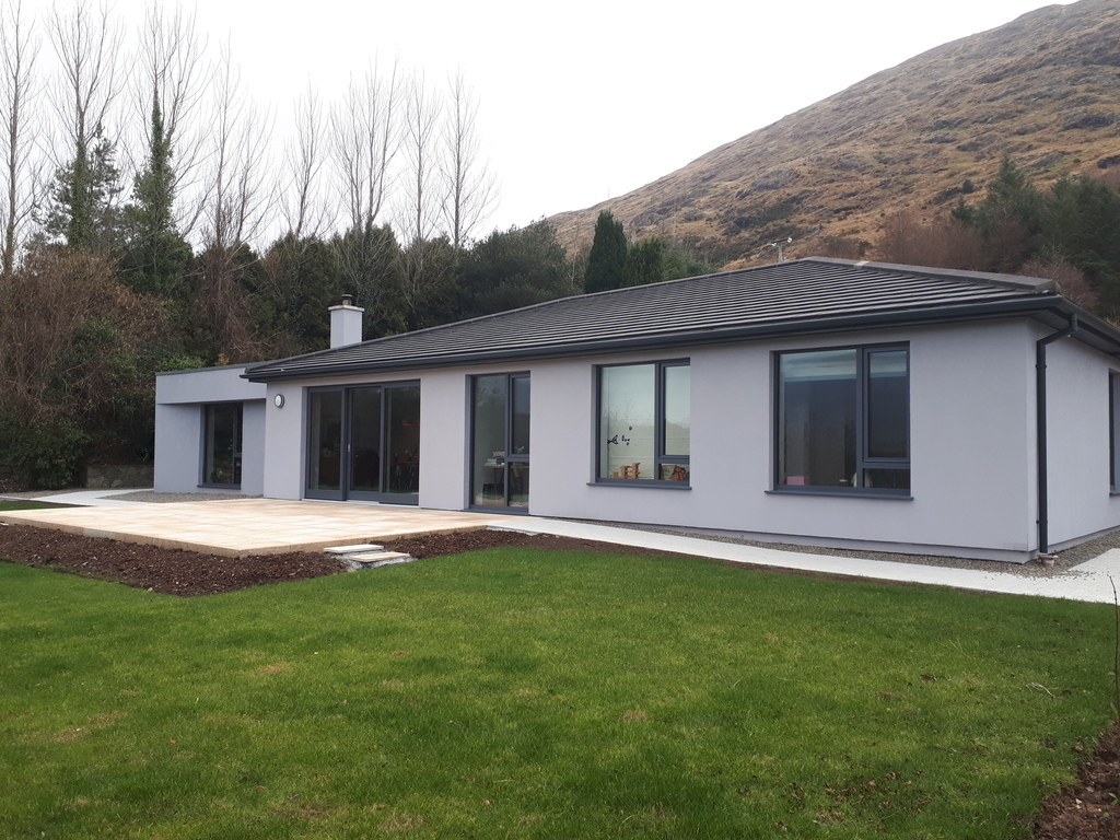 Rear garden with new patio