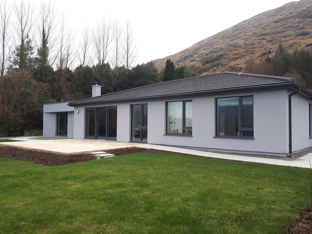 Rear garden with new patio