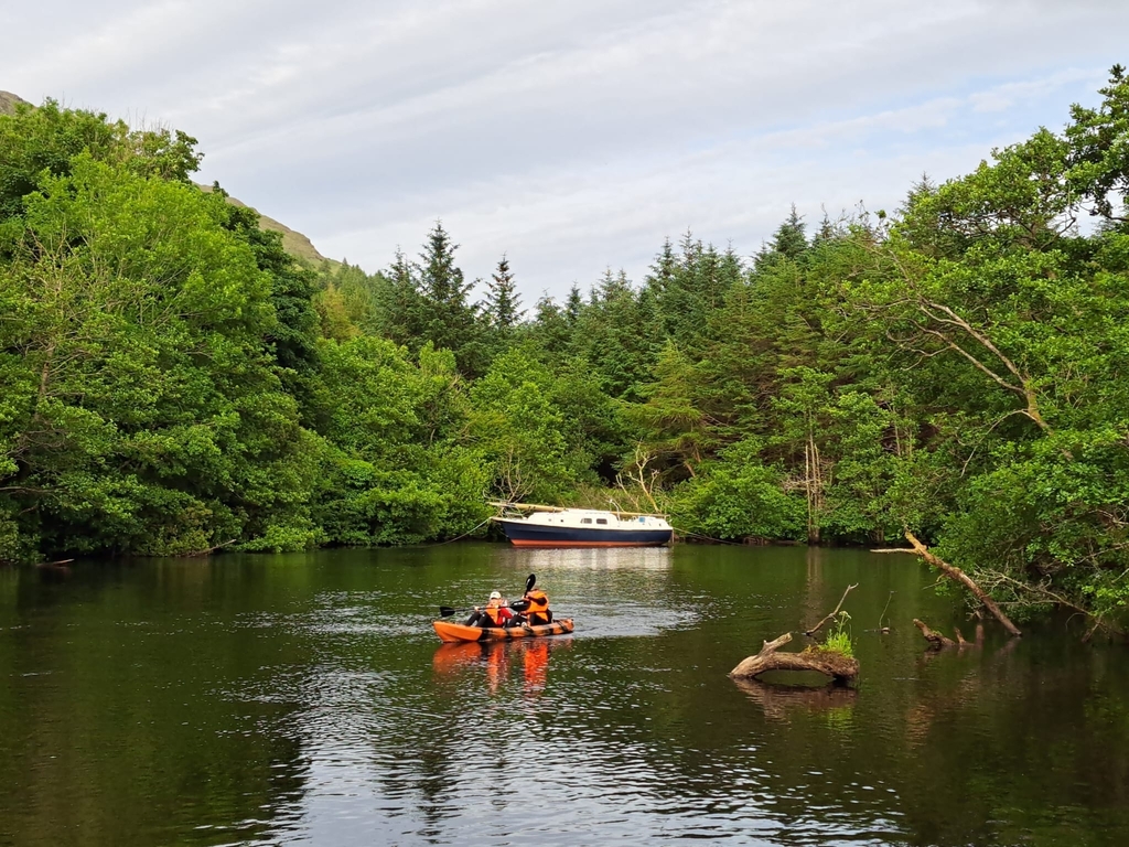 Kayaking near home in Maam