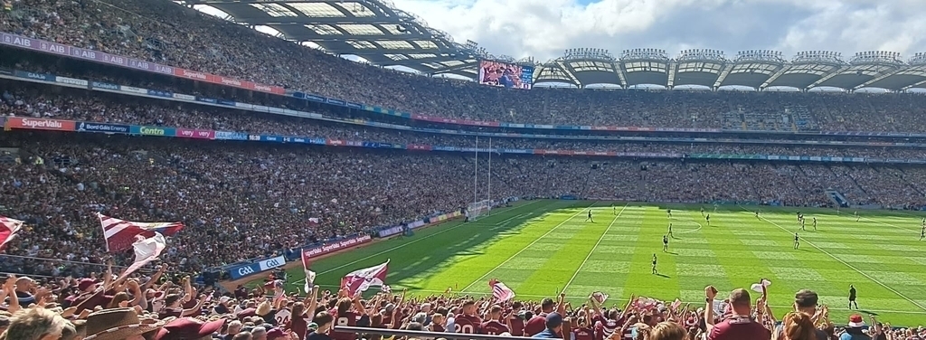 Galway playing in the All Ireland final (Gaelic football)