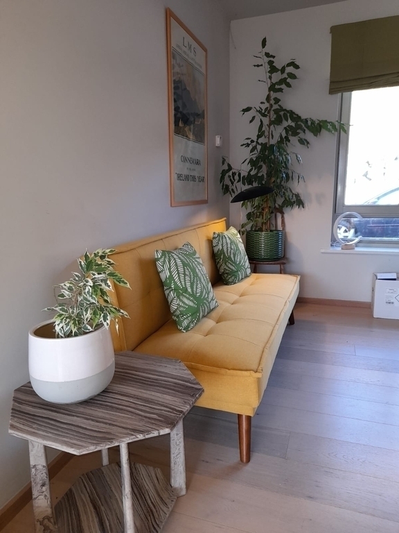 Sofa bed in playroom