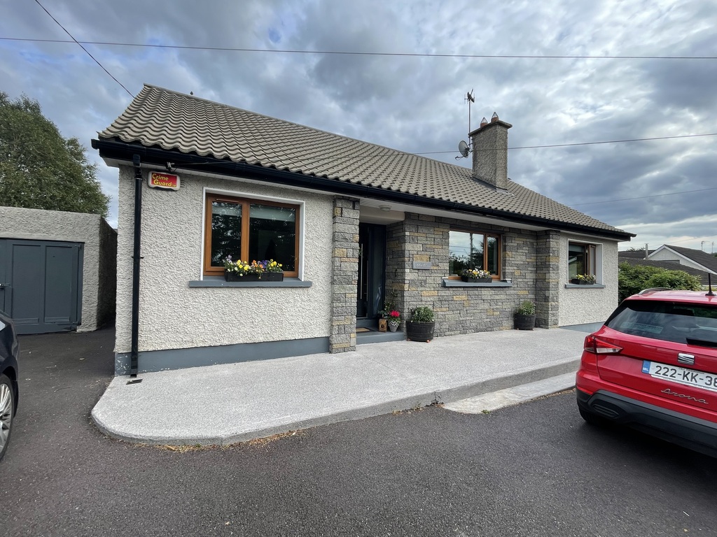 Traditional bungalow frontage but modern house inside. 
