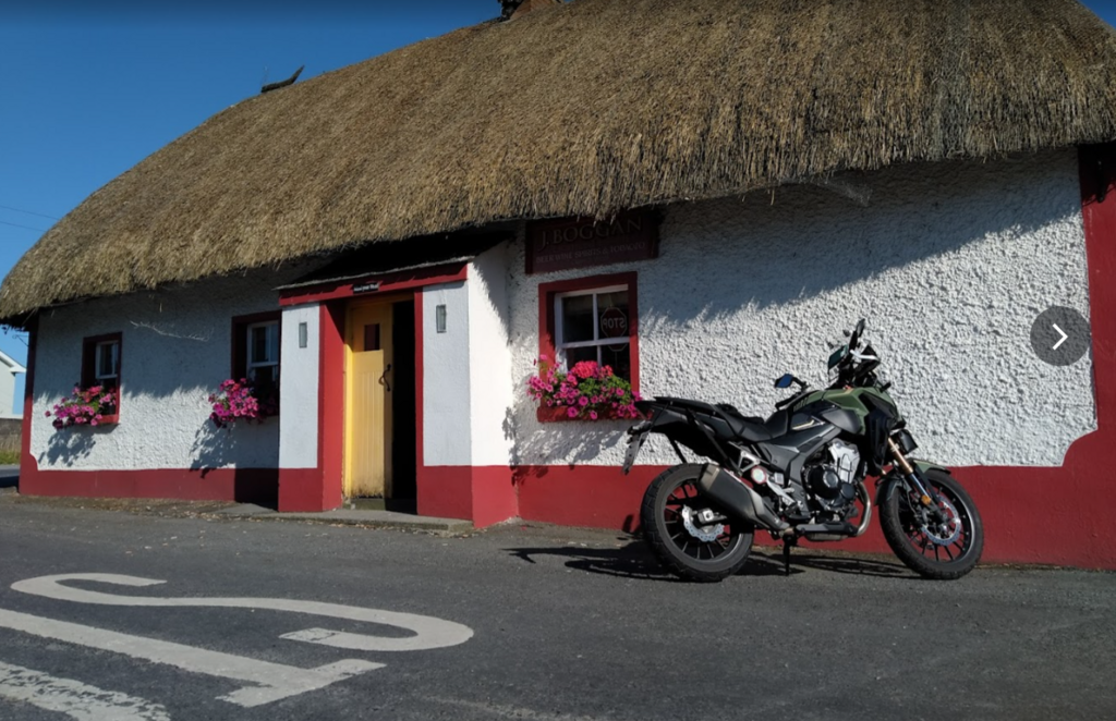 Boggan's Bar, Rathcore, traditional Irish thatched pub -2km from our house