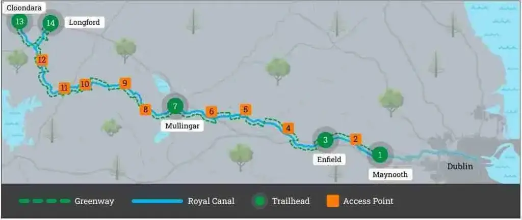 Royal Canal Greenway Map