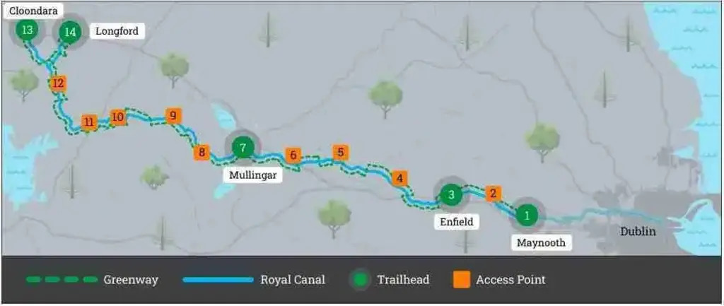 Royal Canal Greenway Map