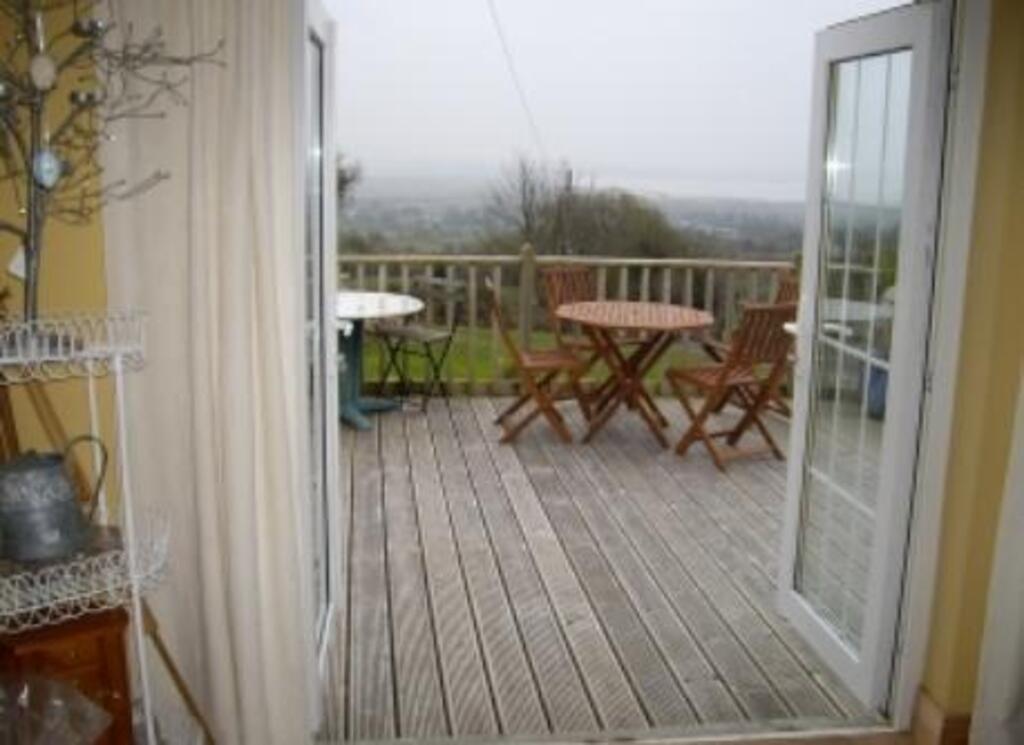 Leading out to the deck at the cottage. 