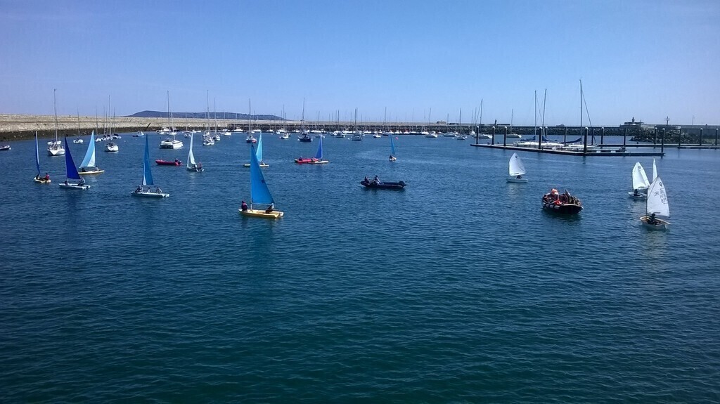 Learning to sail in Dun Laoghaire harbour