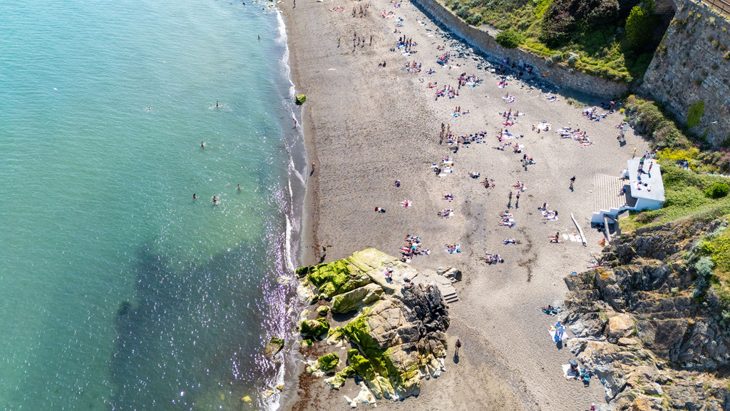  Killiney beach drone shot
