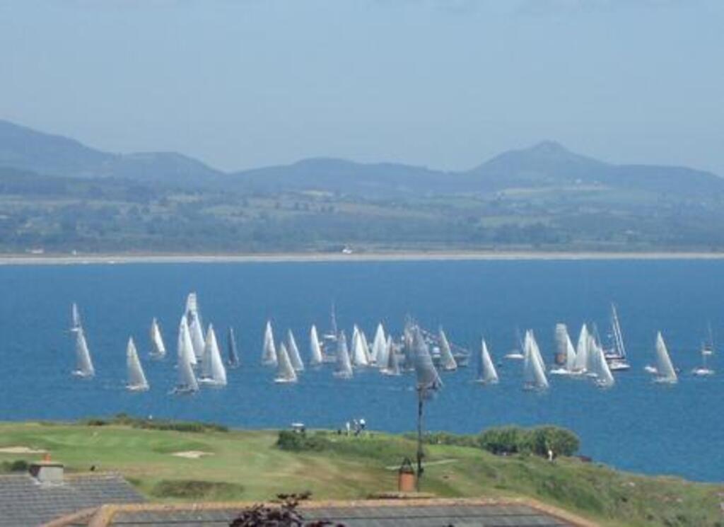 The Round Ireland Yacht Race leaving Wicklow.
View from our Garden