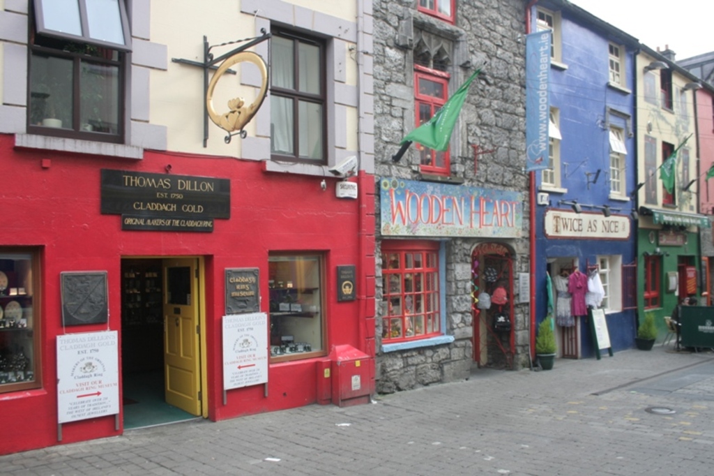 Typical Galway shopfronts