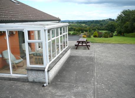 Conservatory and patio