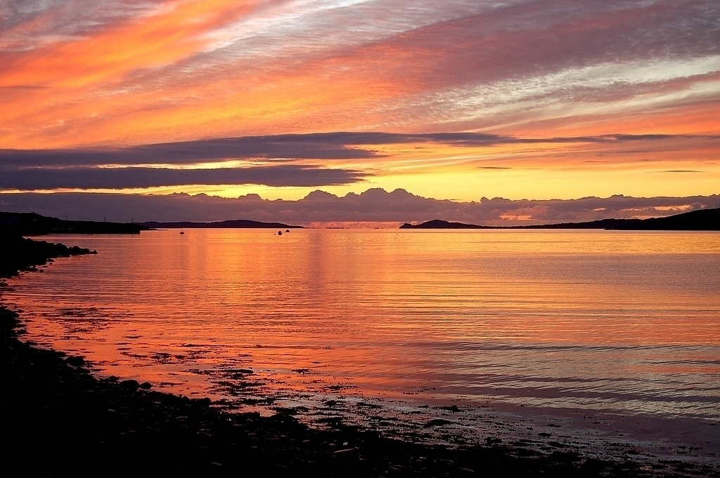 Sunset, Cleggan Bay