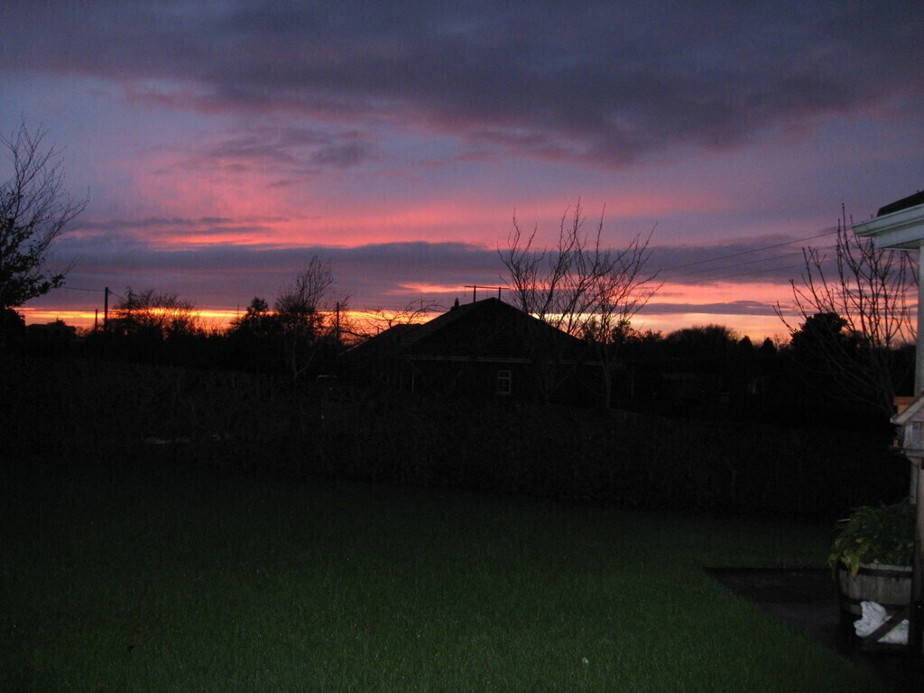 Sunset on a winter's evening