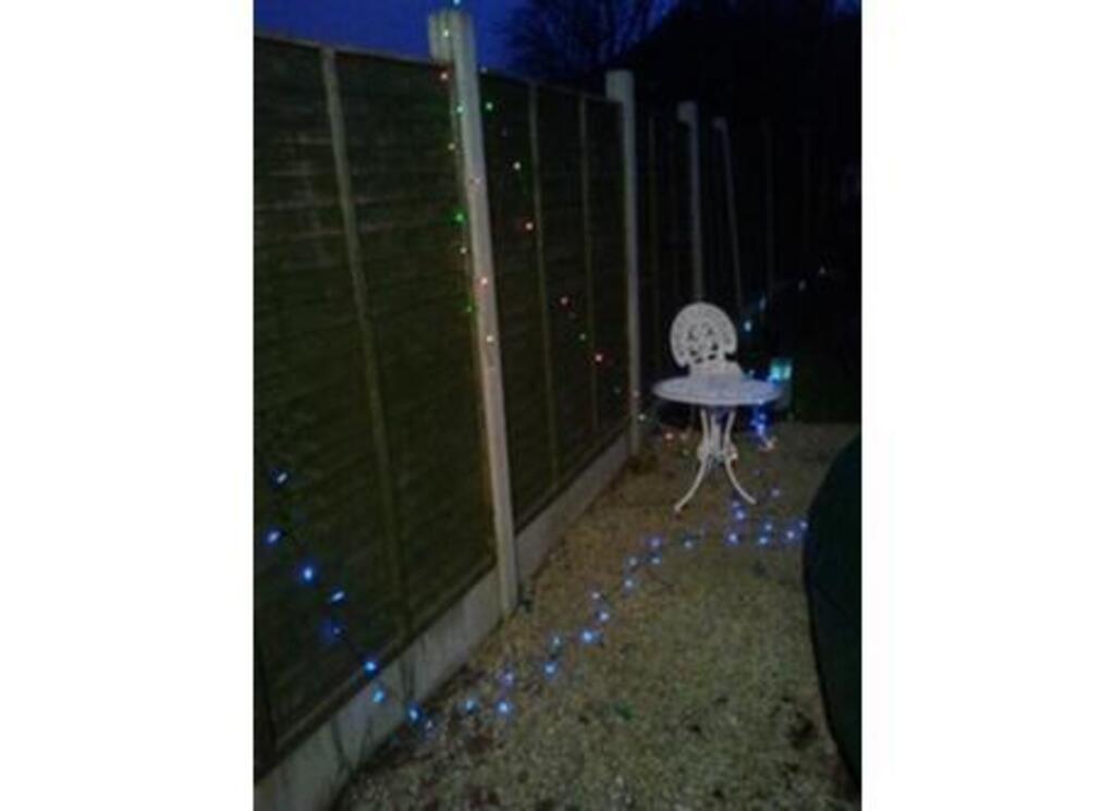 Back Garden With Solar Lights