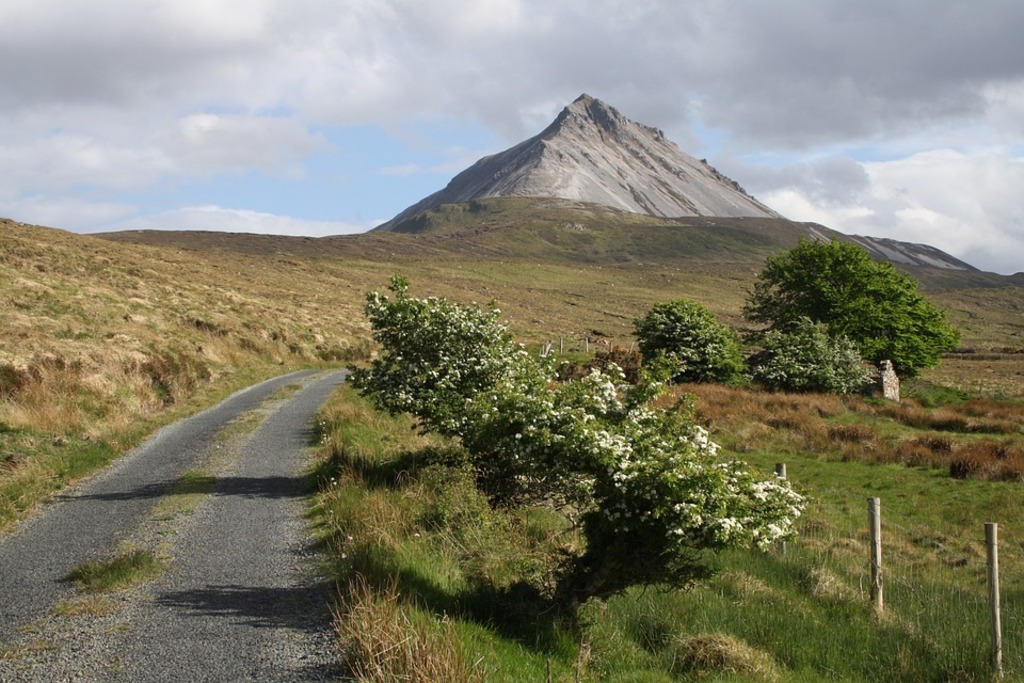 Errigal Mountain ( Highest in Donegal)..90 minutes from houses