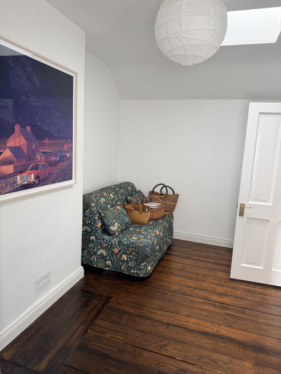 Spare bedroom with sofa bed