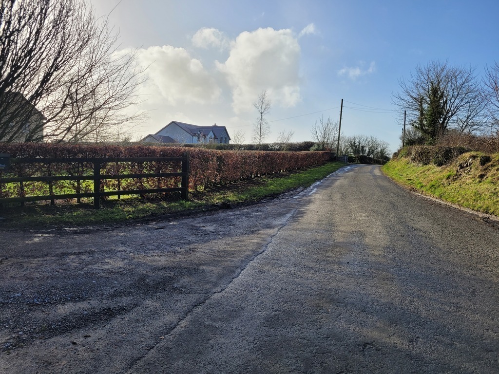 The quiet road outside our home