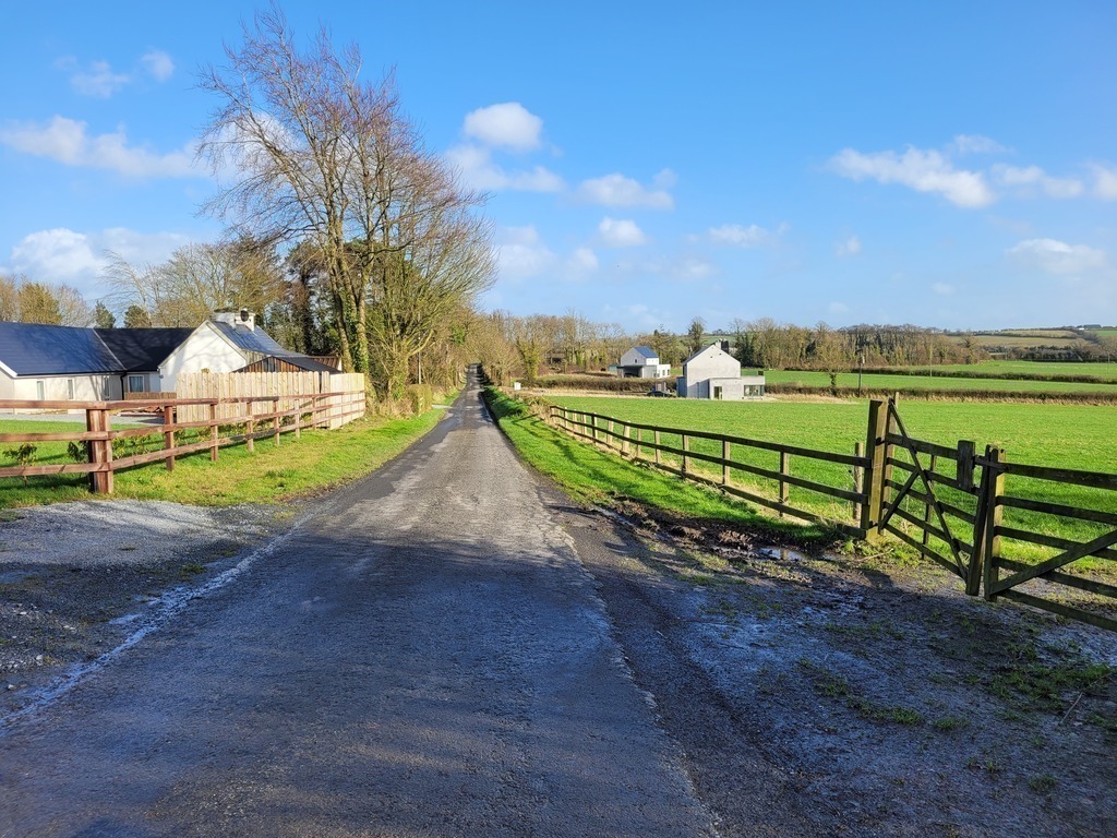 The quiet road outside our home