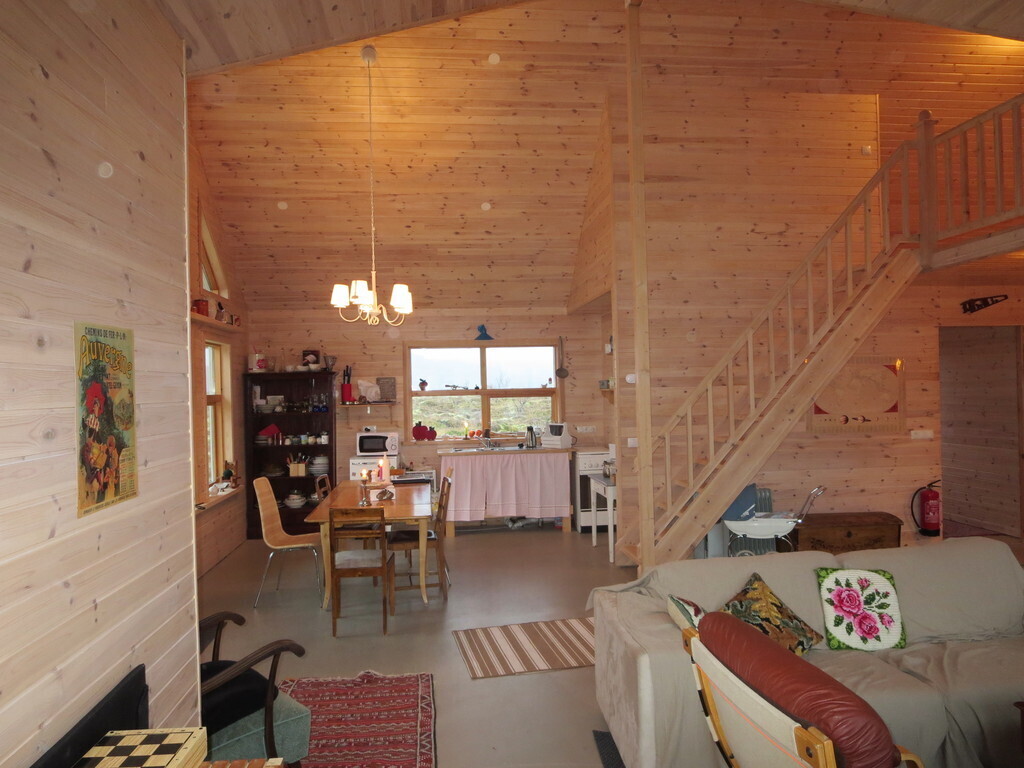Cottage: Seen from living area into kitchen/dining.