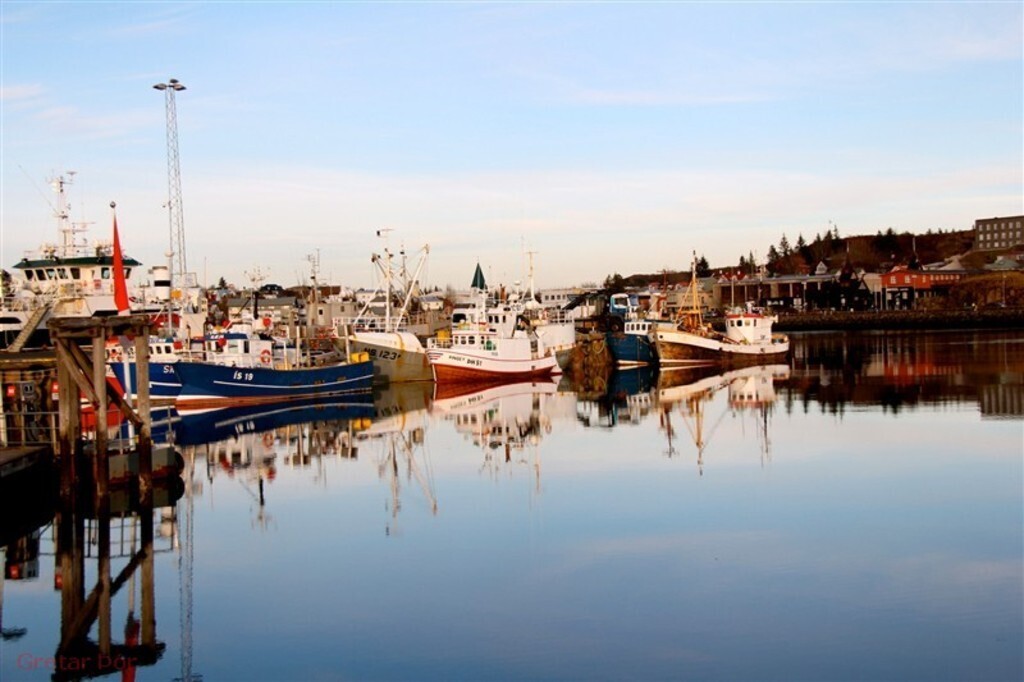 The harbor in Hafnarfjordur