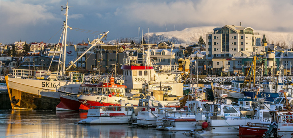 The harbour in Hafnarfjörður