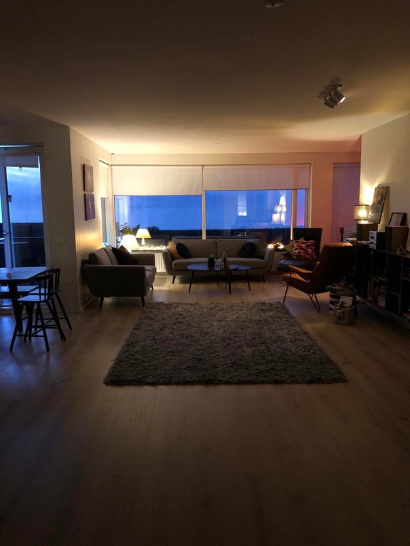 Living room with a sea view