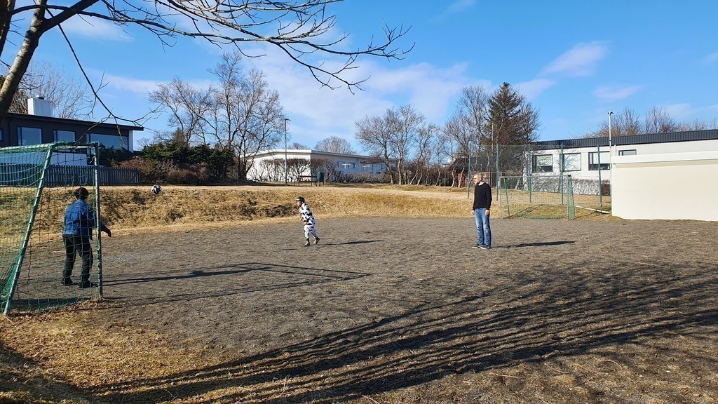 Playground one house over from our house.