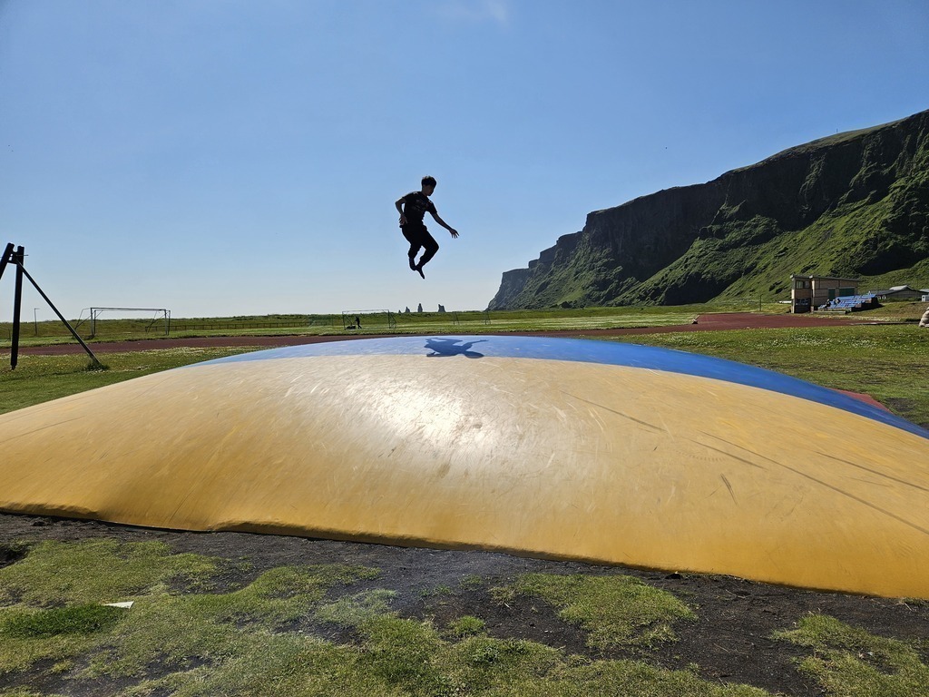 Excellent jumps to get rid of a little extra energy on long drives.