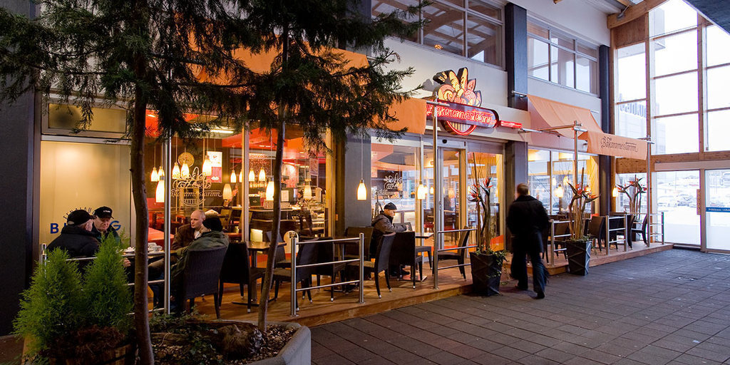Inside Mjódd shopping centre