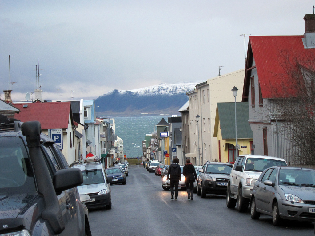 Downtown Reykjavik.