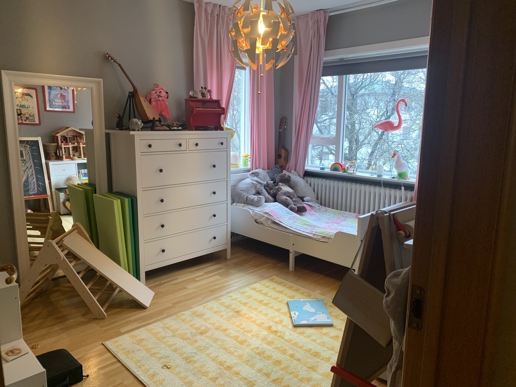 our 4 year old's bedroom (there are more toys)