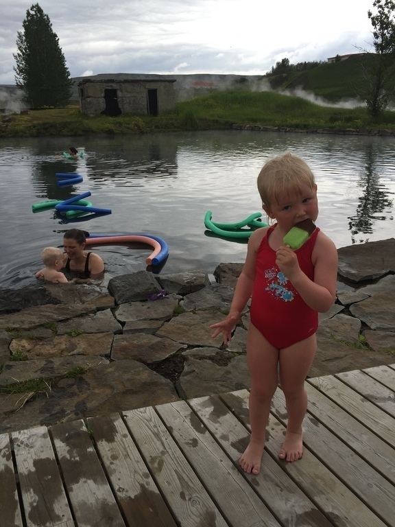 Nature pool at Flúðir 46km from Selfoss