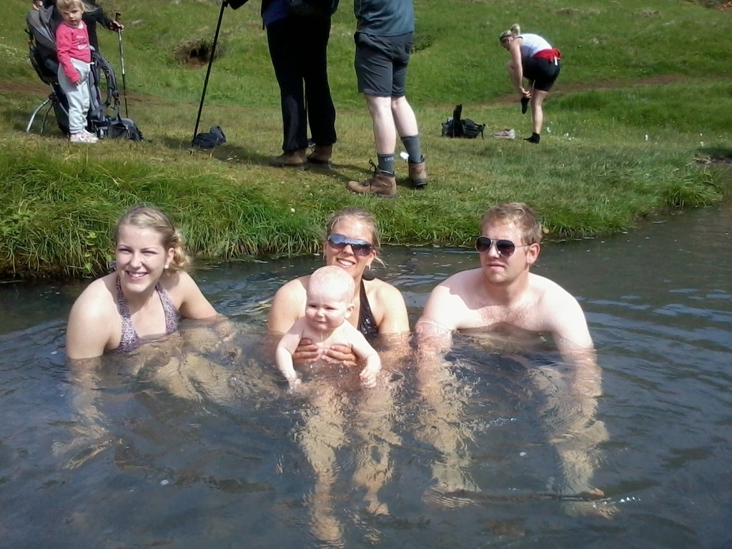 Reykjadalur 12km and a 2km walk. Nature bath