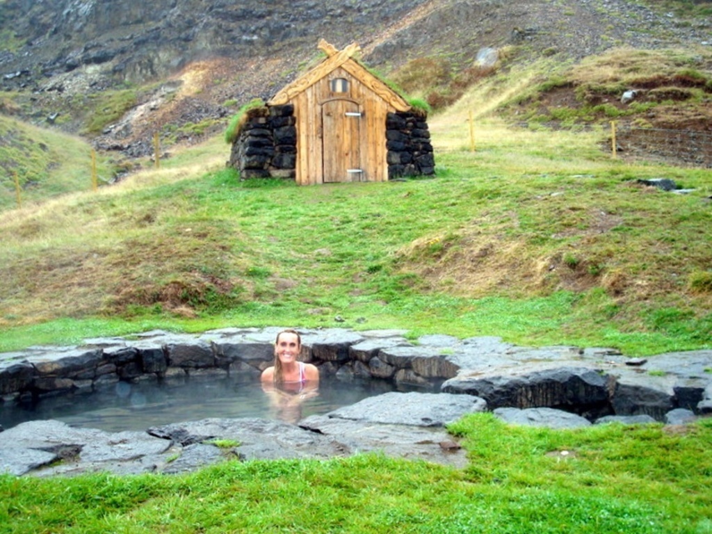 Guðrúnarlaug, a natural pool named after one of our best known viking women.
