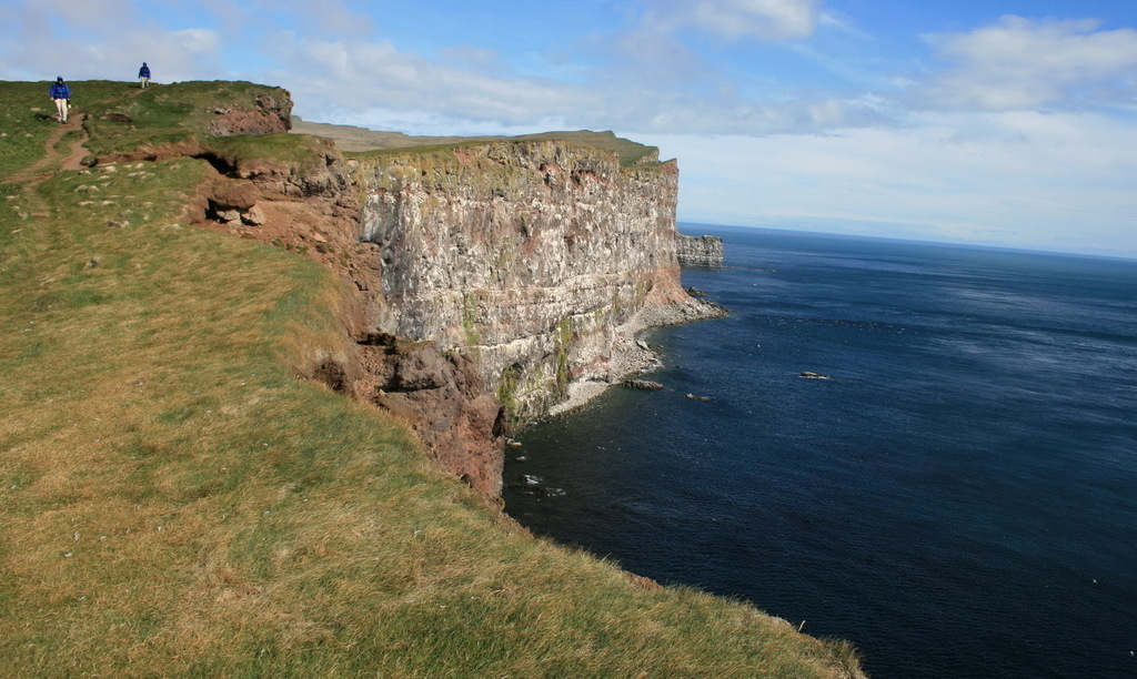 Látrabjarg, the most western part of Iceland, and Europe.  A magnificent nature where you can see the cute puffins.