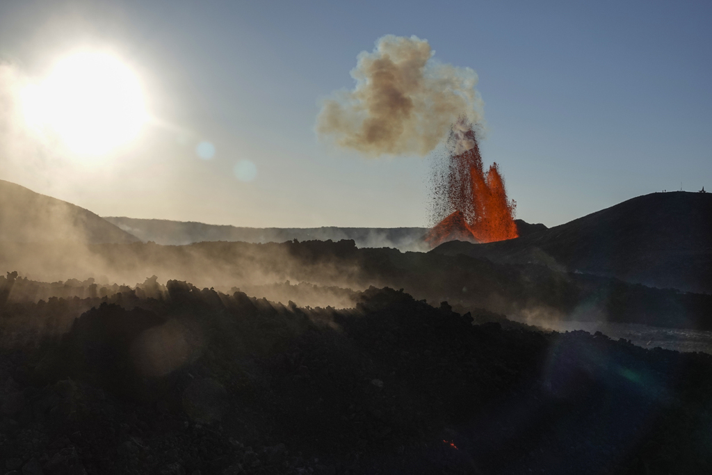 The volcanic eruption 2021 at Reykjanes peninsula, 60 km from our home.