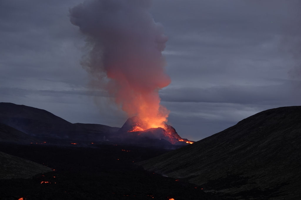 The volcanic eruption 2021 at Reykjanes peninsula, 60 km from our home.