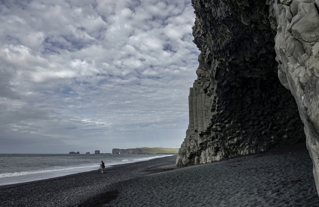 Reynisfjara and Dyrhólaey, near Vík. About 180 km.
