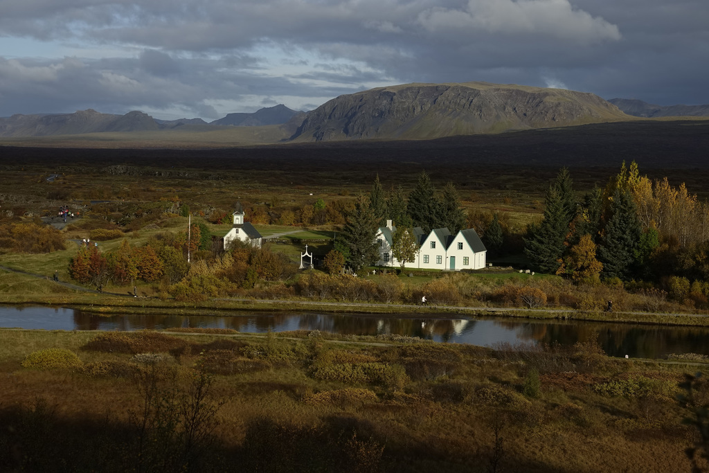 From Thingvellir, the ancient parliament site. About an hour drive.