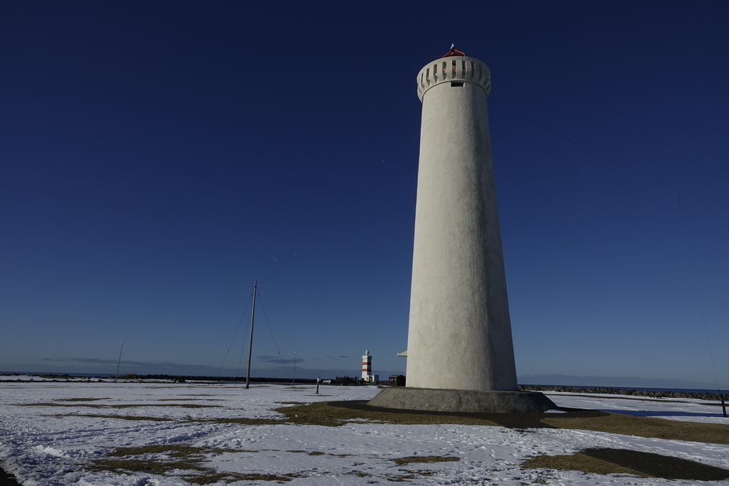 Gardskagaviti lighthouse at Reykjanes peninsula. About an hour drive.