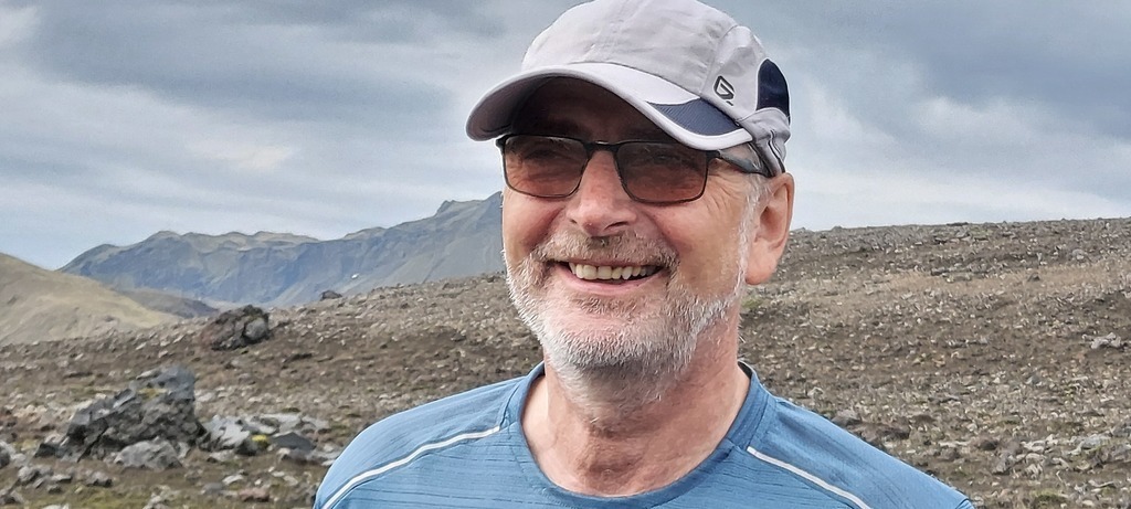 Magnús on a good day in the mountains