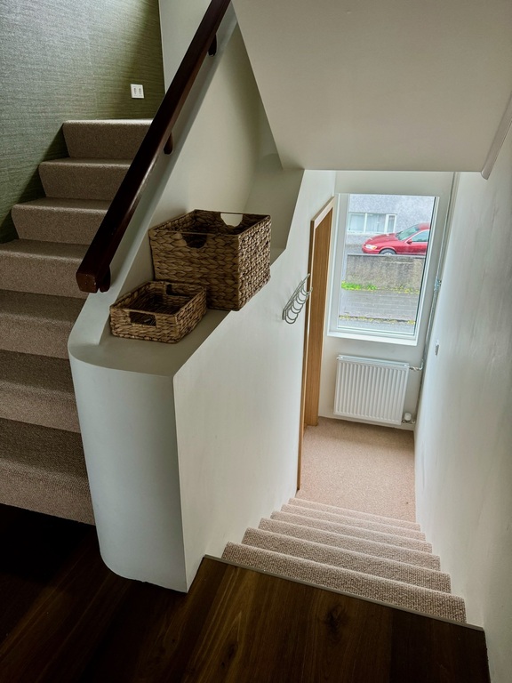 entrance and stairway between floors