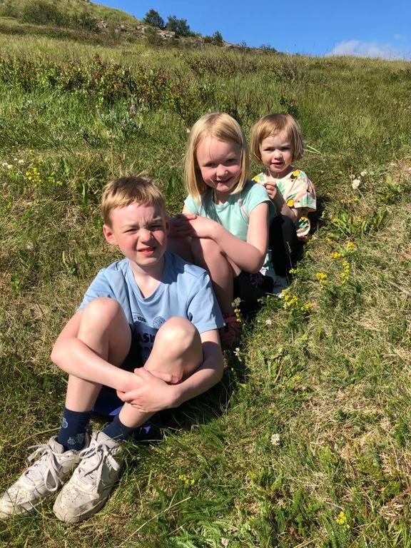 Our kids enjoying Icelandic summer
