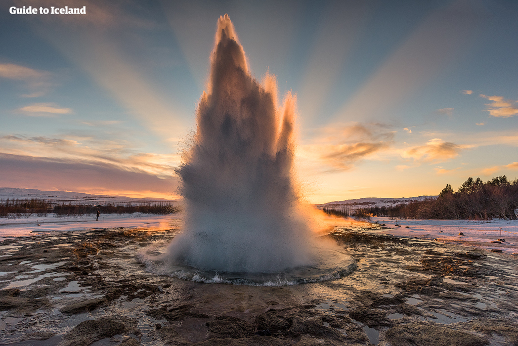 Strokkur geysir in the South