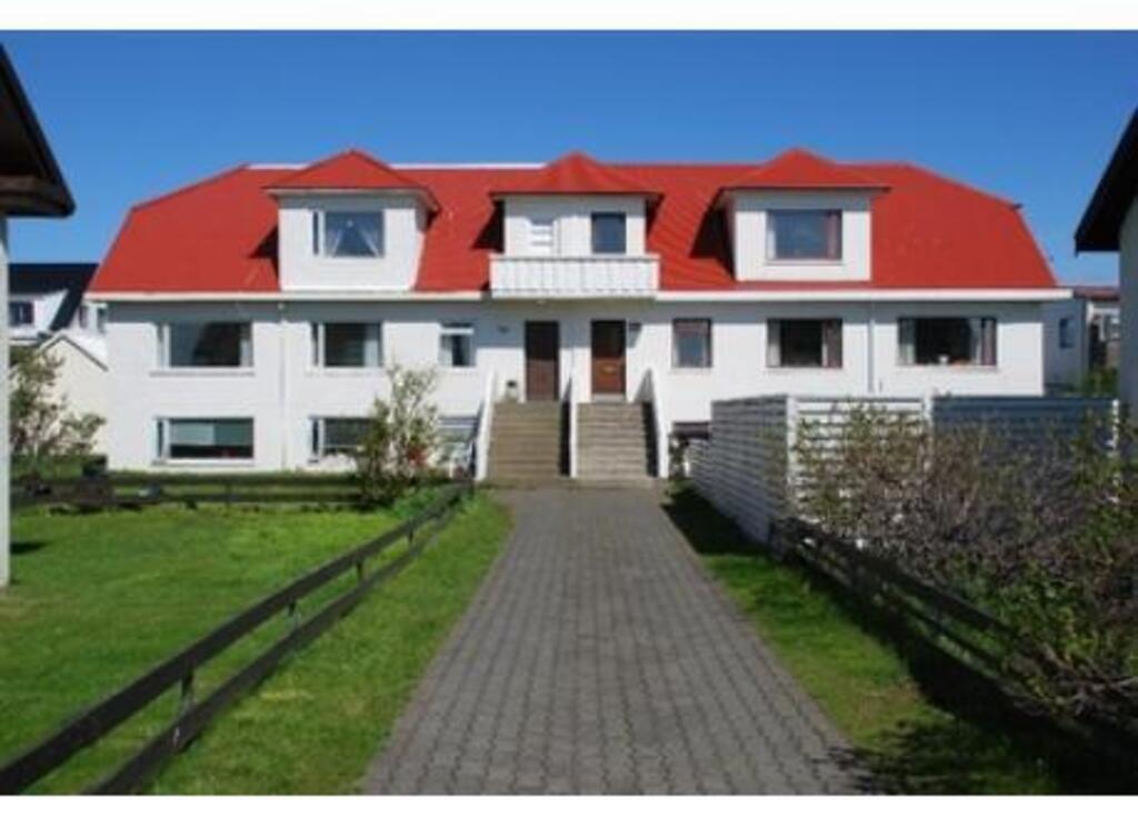 The apartment is on the 1st and 2nd floors on the left-hand side