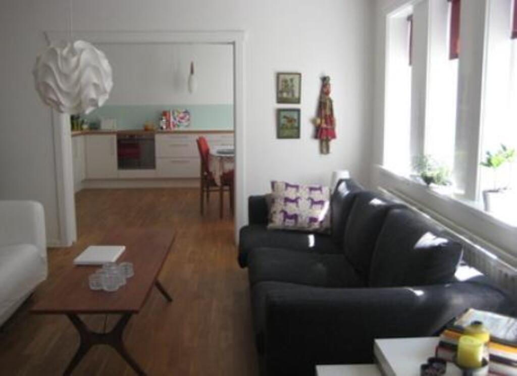 Living room and kitchen