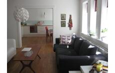 Living room and kitchen