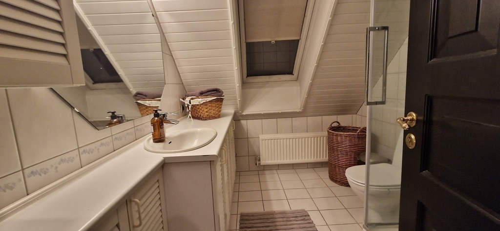 Bathroom with shower, upper floor